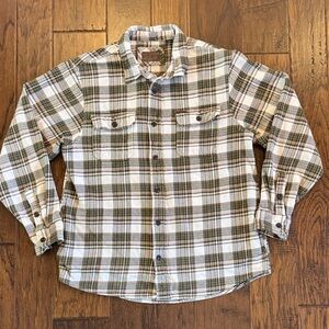 ORVIS Heavyweight Button Down Flannel sz L